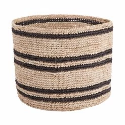 4-tlg. Korbset Handgefertigt Aus Raffia ISALO In Natur-Anthrazit -Butlers butlers 4 tlg korbset handgefertigt aus raffia isalo in natur anthrazit 2
