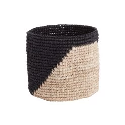 4-tlg. Korbset Handgefertigt Aus Raffia ISALO In Natur-Anthrazit -Butlers butlers 4 tlg korbset handgefertigt aus raffia isalo in natur anthrazit 4