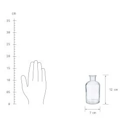 4x Dekoflasche Recycling Höhe 12cm LITTLE LIGHT In Transparent -Butlers butlers 4x dekoflasche recycling hohe 12cm little light in transparent 3