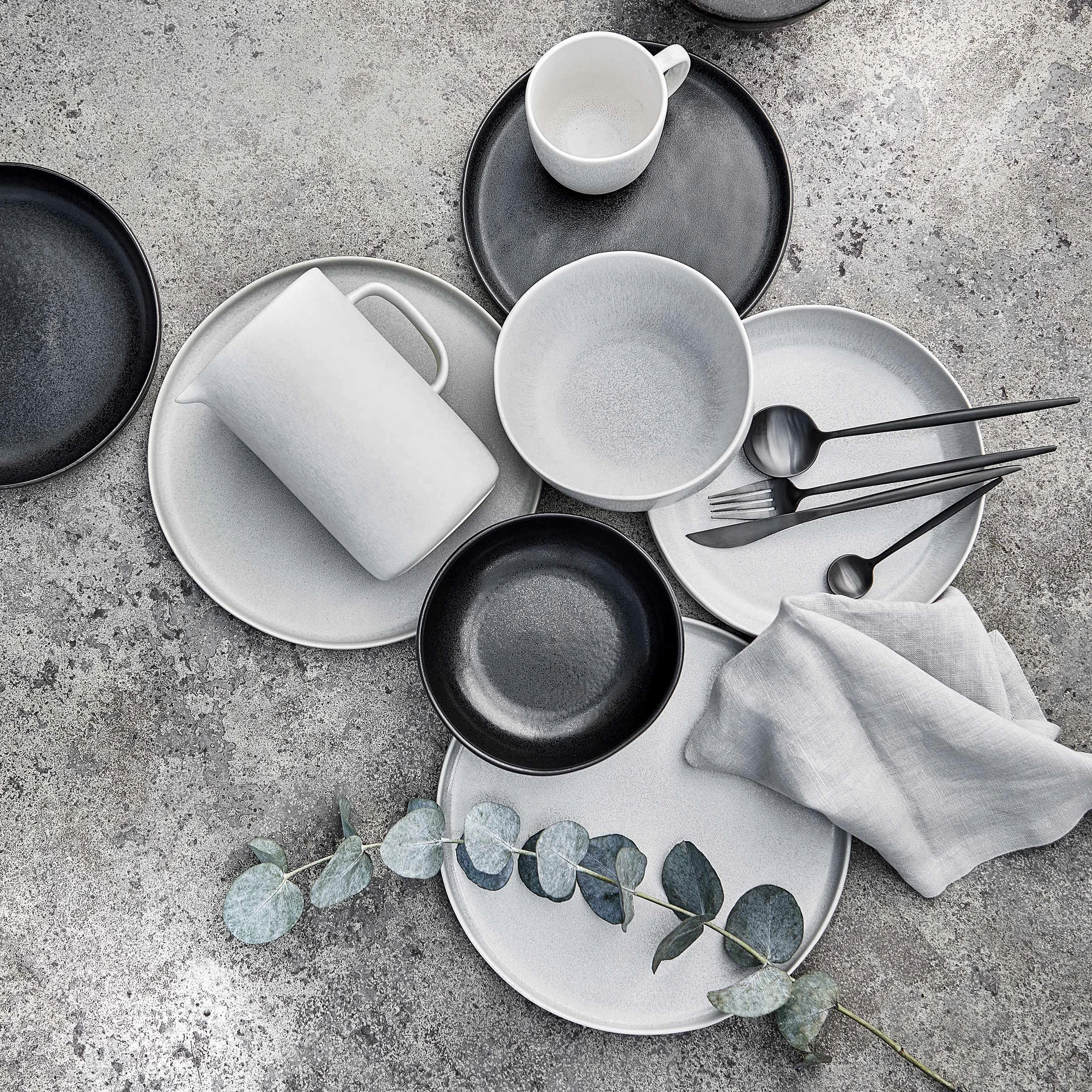 4x Dinnerteller Ø27cm CASA NOVA In Schwarz 12 4x Dinnerteller Ø27cm CASA NOVA In Schwarz – Bild 10