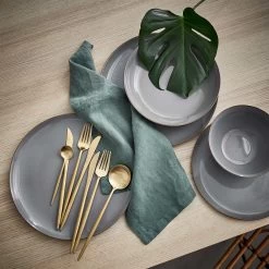 4x Dinnerteller Ø27cm NATIVE In Grau -Butlers butlers 4x dinnerteller o27cm native in grau 10