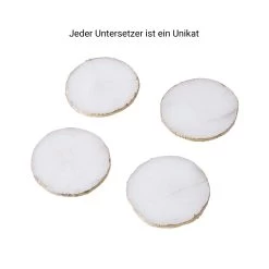 4x Edelsteinuntersetzer Ø11cm CRYSTAL In Weiß-Gold -Butlers butlers 4x edelsteinuntersetzer o11cm crystal in weiss gold 2