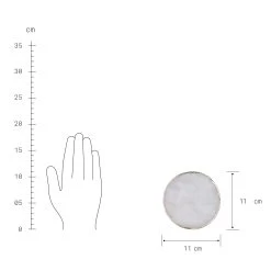 4x Edelsteinuntersetzer Ø11cm CRYSTAL In Weiß-Gold -Butlers butlers 4x edelsteinuntersetzer o11cm crystal in weiss gold 3