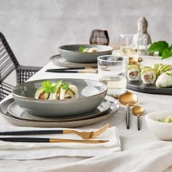 4x Frühstücksteller Ø23cm NATIVE In Grau -Butlers butlers 4x fruhstucksteller o23cm native in grau 9