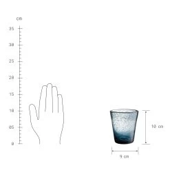 4x Gläser Mit Luftblasen 290ml WATER COLOUR In Blau -Butlers butlers 4x glaser mit luftblasen 290ml water colour in blau 2