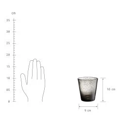 4x Gläser Mit Luftblasen 290ml WATER COLOUR In Grau -Butlers butlers 4x glaser mit luftblasen 290ml water colour in grau 2