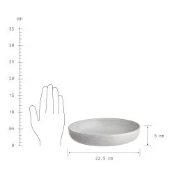 4x Pastateller Ø23cm HENLEY In Grau -Butlers butlers 4x pastateller o23cm henley in grau 3