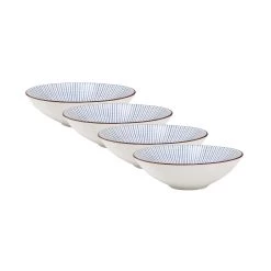 4x Servierschale 420ml DIM SUM In Blau-Weiß