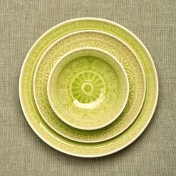 4x Teller Ø21cm SUMATRA In Hellgrün -Butlers butlers 4x teller o21cm sumatra in hellgrun 3