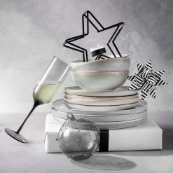 4x Teller Ø22cm HENLEY In Grau -Butlers butlers 4x teller o22cm henley in grau 11