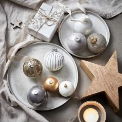 4x Teller Ø22cm HENLEY In Grau -Butlers butlers 4x teller o22cm henley in grau 12