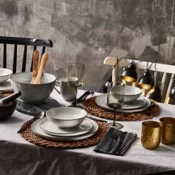 4x Teller Ø22cm HENLEY In Grau -Butlers butlers 4x teller o22cm henley in grau 5