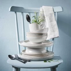 4x Teller Ø22cm HENLEY In Grau -Butlers butlers 4x teller o22cm henley in grau 9