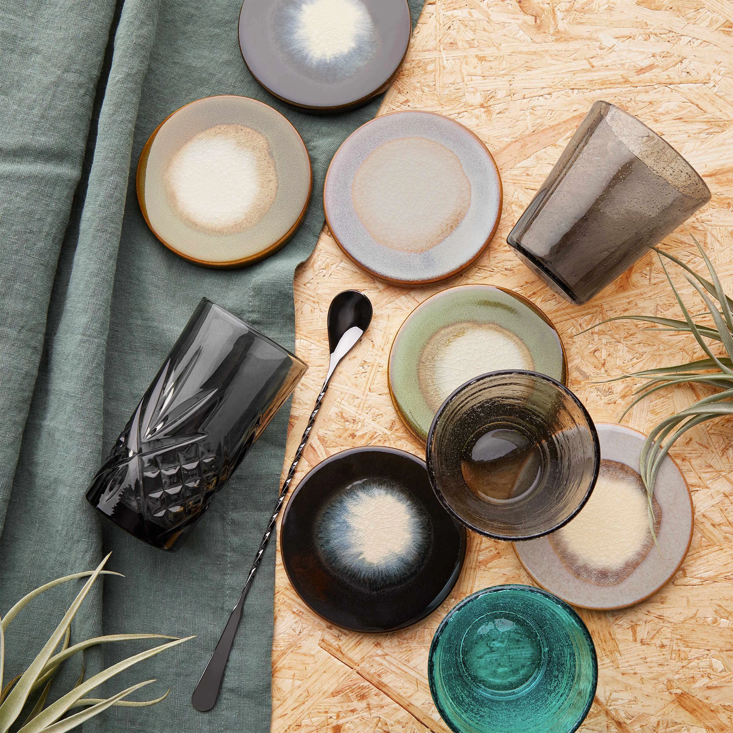 4x Untersetzer Ø11cm COSMOS In Schwarz 4 4x Untersetzer Ø11cm COSMOS In Schwarz – Bild 2