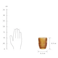 6x Gläser 250ml FIRENZE In Orange -Butlers butlers 6x glaser 250ml firenze in orange 2