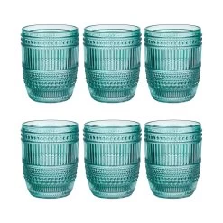 6x Gläser 250ml FIRENZE In Türkis