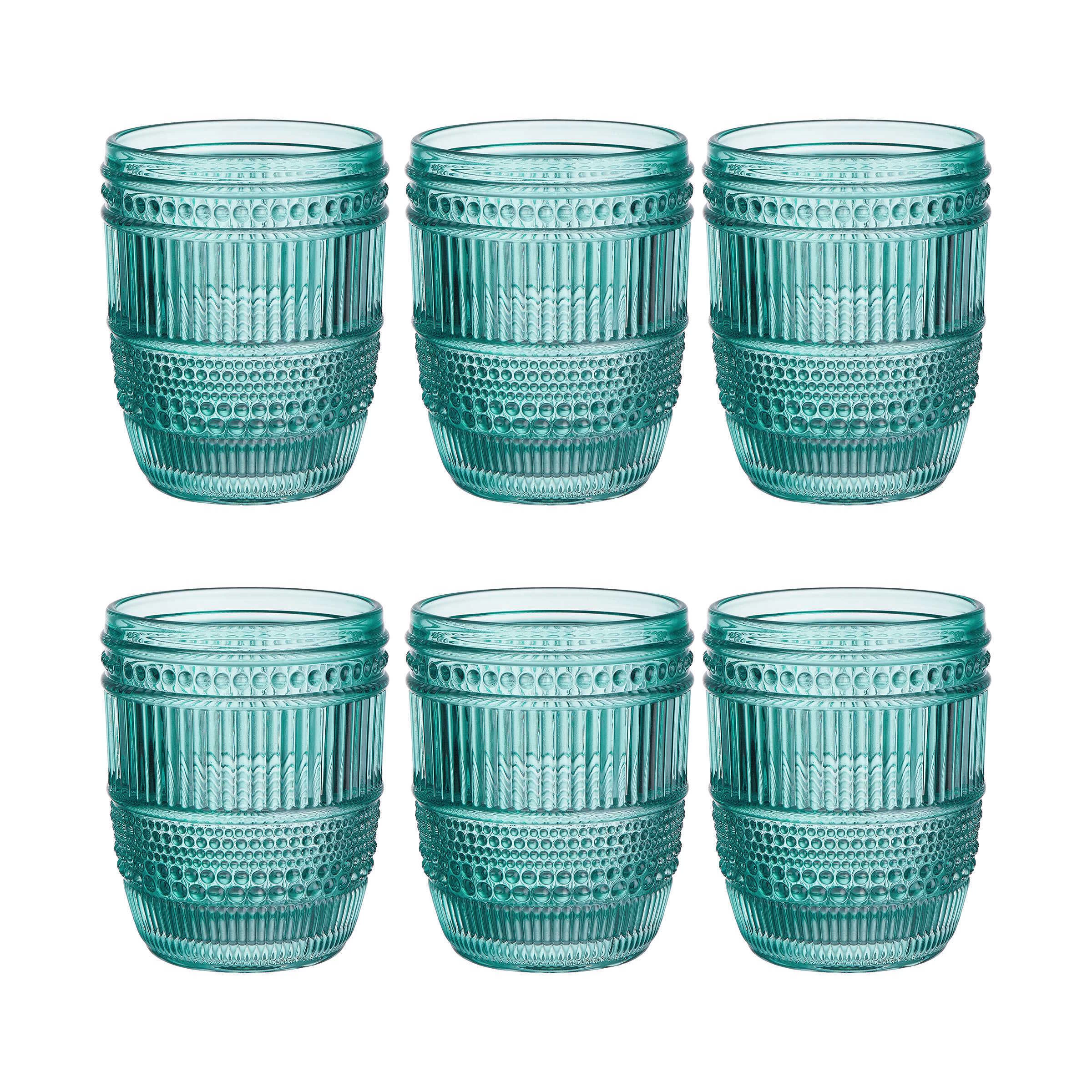 6x Gläser 250ml FIRENZE In Türkis 3 6x Gläser 250ml FIRENZE In Türkis