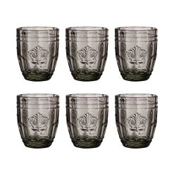 6x Gläser 250ml VICTORIAN In Grau