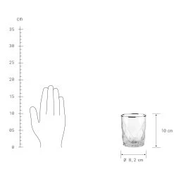 6x Gläser Mit Silberrand 345ml UPSCALE In Silber -Butlers butlers 6x glaser mit silberrand 345ml upscale in silber 3