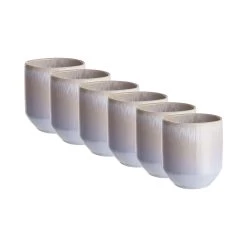 6x Tasse 290ml UNIQUE In Pastellblau