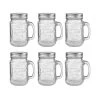 6x Trinkgläser Mason Mit Deckel 450ml REFRESH In Transparent -Butlers butlers 6x trinkglaser mason mit deckel 450ml refresh in transparent