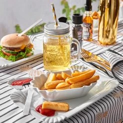 6x Trinkgläser Mason Mit Deckel 450ml REFRESH In Transparent -Butlers butlers 6x trinkglaser mason mit deckel 450ml refresh in transparent 4