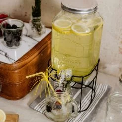 6x Trinkgläser Mason Mit Deckel 450ml REFRESH In Transparent -Butlers butlers 6x trinkglaser mason mit deckel 450ml refresh in transparent 6