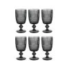 6x Weingläser 230ml FIRENZE In Grau -Butlers butlers 6x weinglaser 230ml firenze in grau