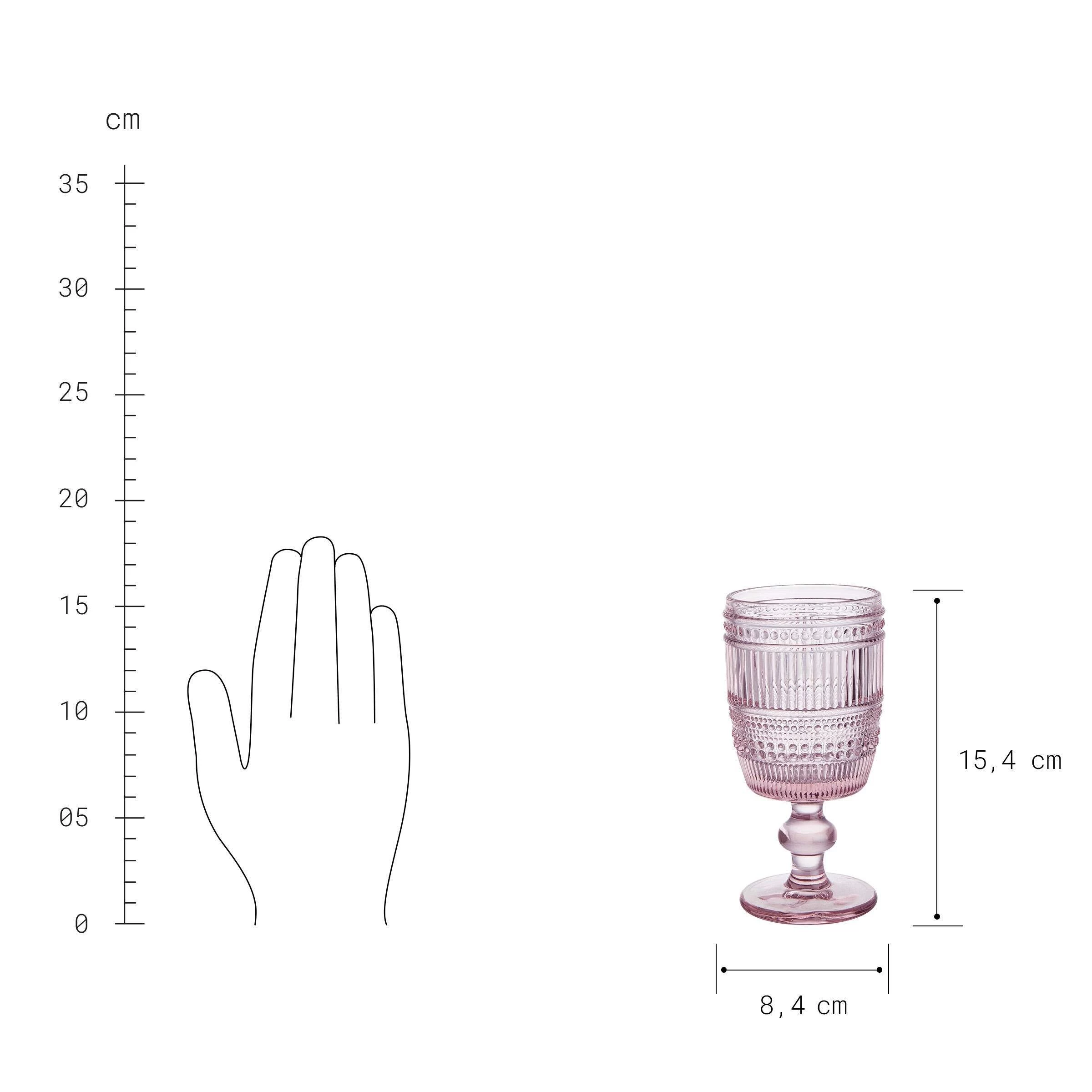 6x Weingläser 230ml FIRENZE In Rosa 5 6x Weingläser 230ml FIRENZE In Rosa – Bild 3