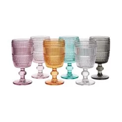 6x Weingläser 230ml FIRENZE In Rosa 9 6x Weingläser 230ml FIRENZE In Rosa -Butlers butlers 6x weinglaser 230ml firenze in rosa 3