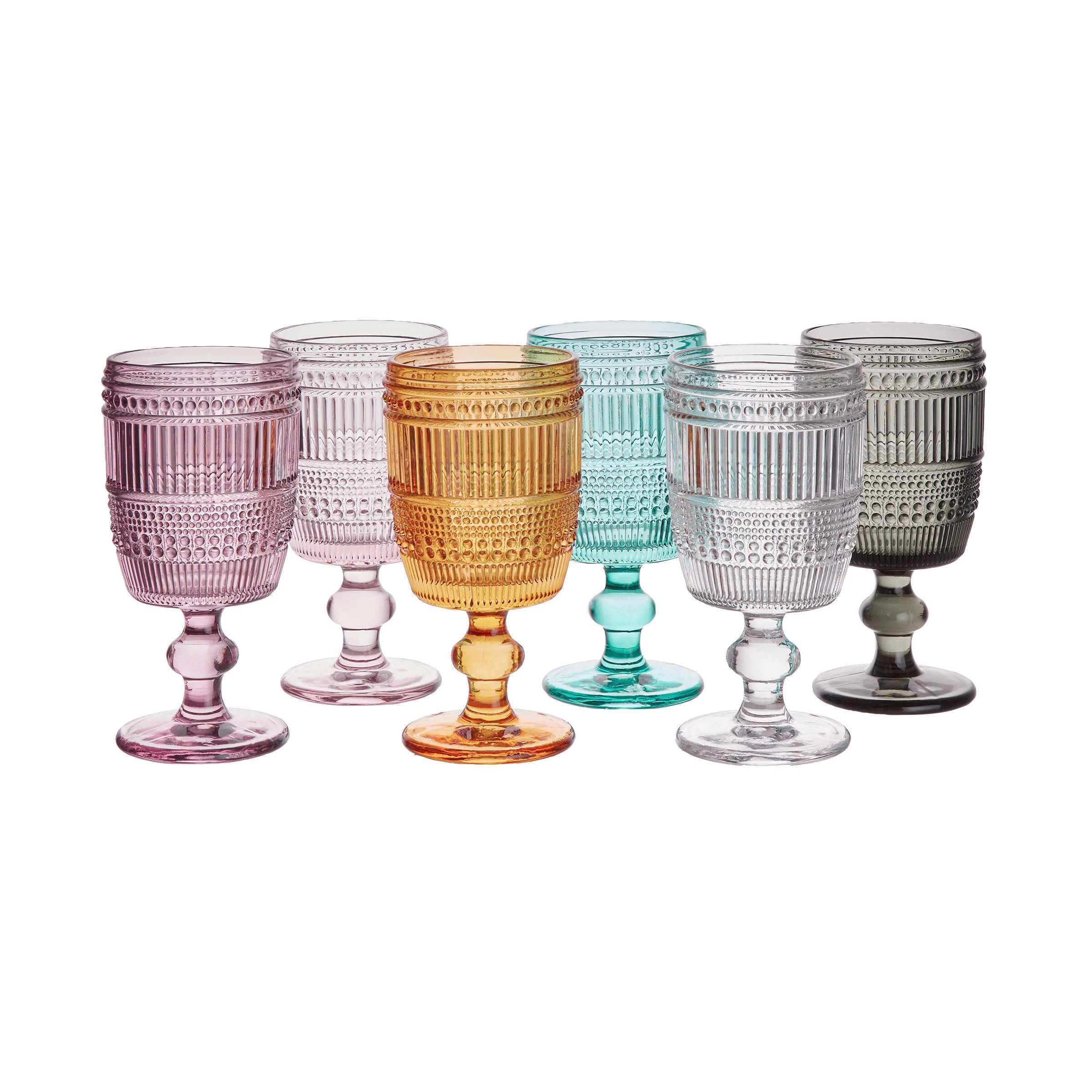 6x Weingläser 230ml FIRENZE In Rosa 6 6x Weingläser 230ml FIRENZE In Rosa – Bild 4