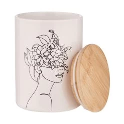 Aufbewahrungsdose Line Art Kopf 700ml QUEEN IT In Hellgrau -Butlers butlers aufbewahrungsdose line art kopf 700ml queen it in hellgrau 3