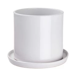 Blumentopf Mit Teller Ø16cm PLANT PLACE In Weiß