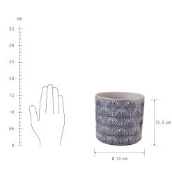 Blumentopf Ø14cm BLOOMY In Blau -Butlers butlers blumentopf o14cm bloomy in blau 2