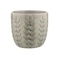 Blumentopf Ø14cm LEAVES In Grün