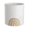 Blumentopf Ø15cm OVER THE RAINBOW In Weiß-Beige