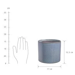 Blumentopf Ø17cm GLAZE In Hellblau -Butlers butlers blumentopf o17cm glaze in hellblau 3