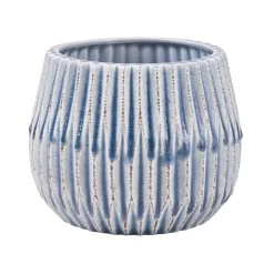 Blumentopf Rauten Ø 13 Cm PATTERSON In Pastellblau