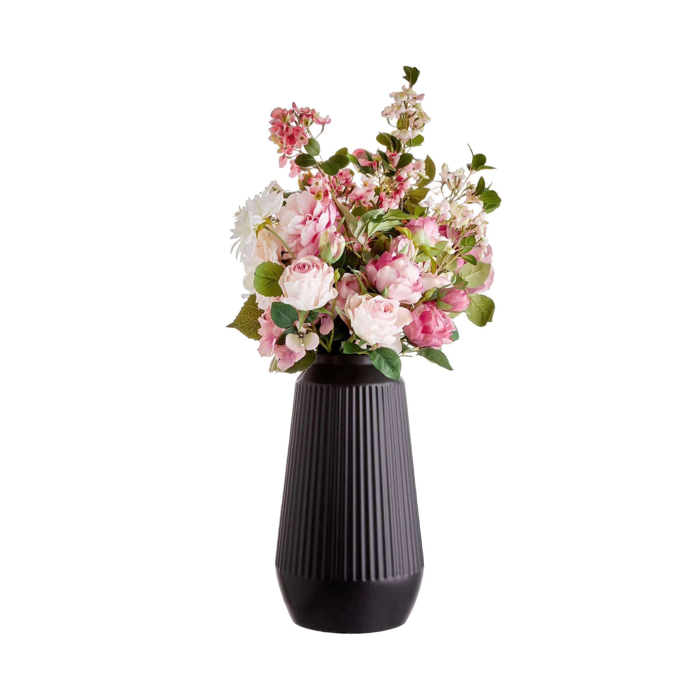 Bodenvase Höhe 44cm FINJA In Schwarz 4 Bodenvase Höhe 44cm FINJA In Schwarz – Bild 2