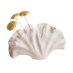 Deko-Objekt Blatt Höhe 21cm GINKGO In Creme -Butlers butlers deko objekt blatt hohe 21cm ginkgo in creme 2