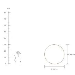 Deko-Ring Ø30cm LUNA In Gold -Butlers butlers deko ring o30cm luna in gold 2