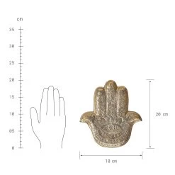 Deko Schale B 20 X T 18cm HAMSA In Gold -Butlers butlers deko schale b 20 x t 18cm hamsa in gold 2