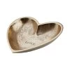 Deko-Schale "Love" B 15 X T 14cm HEART In Gold