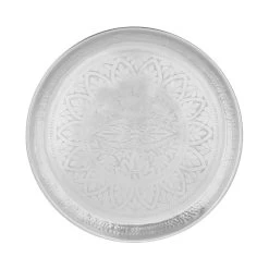 Deko Tablett Glänzend Ø 45 Cm ORIENTAL LOUNGE In Silber -Butlers butlers deko tablett glanzend o 45 cm oriental lounge in silber 2