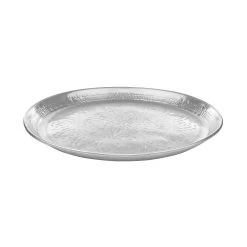 Deko Tablett Glänzend Ø 45 Cm ORIENTAL LOUNGE In Silber
