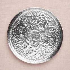 Deko-Teller Floral Ø37cm ORIENTAL LOUNGE In Silber -Butlers butlers deko teller floral o37cm oriental lounge in silber 3