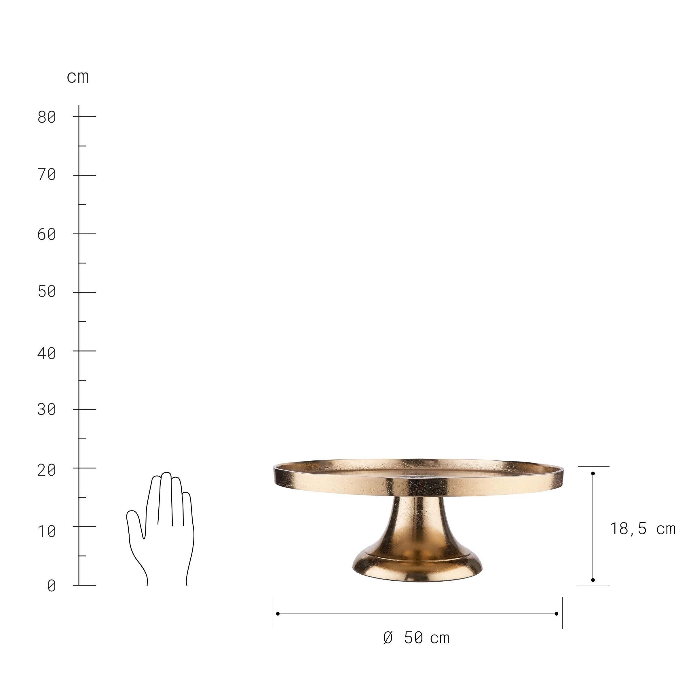 Deko-Teller Mit Fuß Ø50cm BANQUET In Gold 6 Deko-Teller Mit Fuß Ø50cm BANQUET In Gold – Bild 4