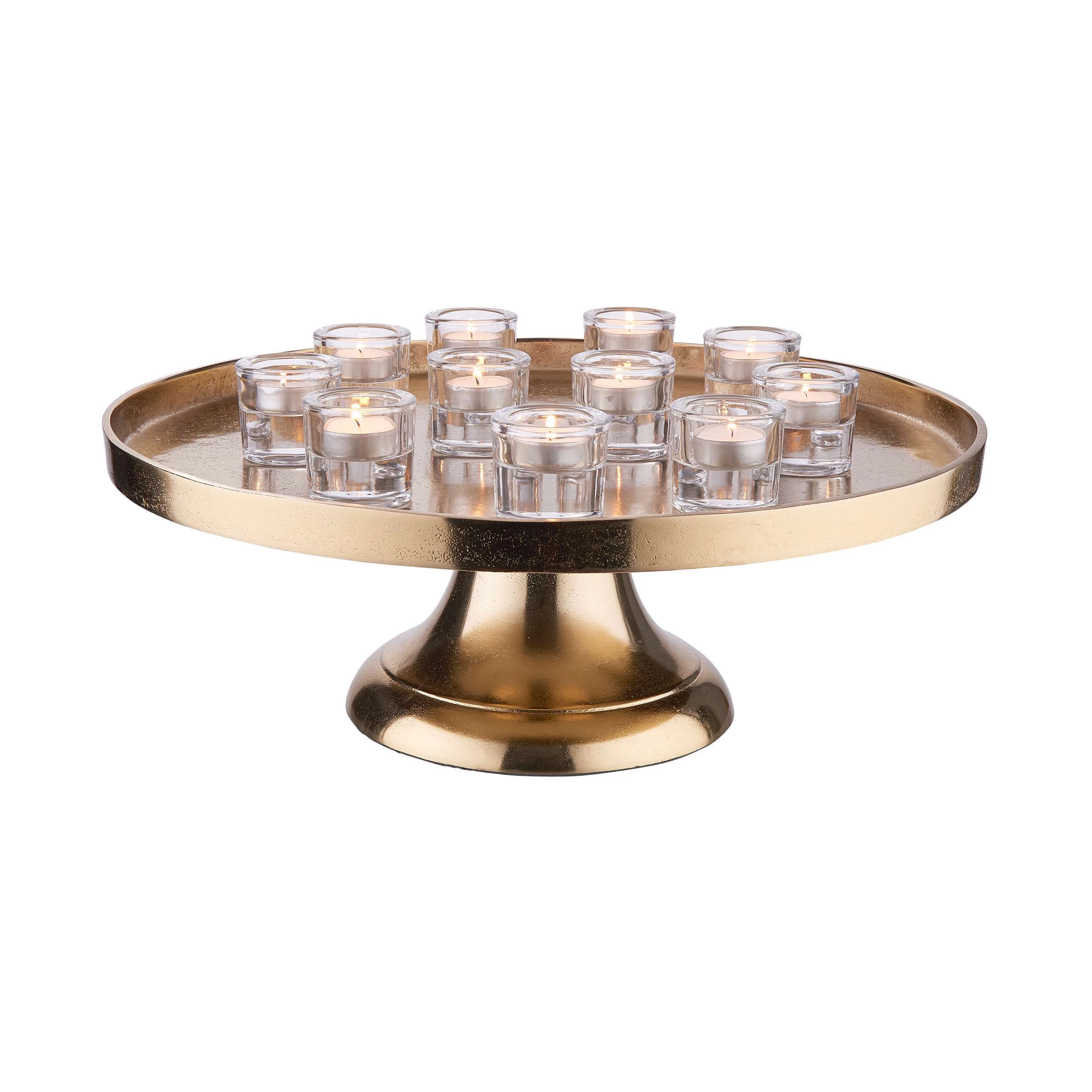 Deko-Teller Mit Fuß Ø50cm BANQUET In Gold 7 Deko-Teller Mit Fuß Ø50cm BANQUET In Gold – Bild 5