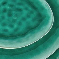 Dinnerteller L 29 X B 24cm DE LA ROYA In Dunkelgrün -Butlers butlers dinnerteller l 29 x b 24cm de la roya in dunkelgrun 3