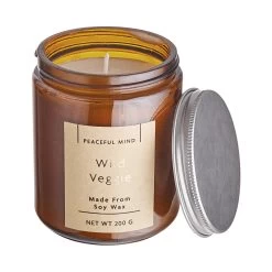 Duftkerze Wild Veggie Mit Sojawachs PEACEFUL MIND In Braun-Silber -Butlers butlers duftkerze wild veggie mit sojawachs peaceful mind in braun silber 1